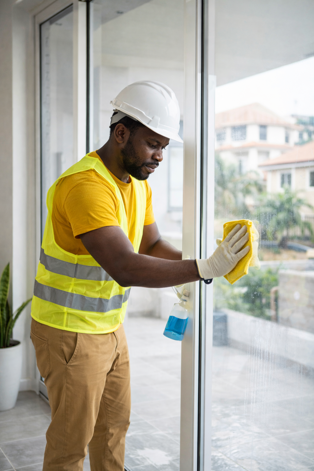 Professional cleaning team